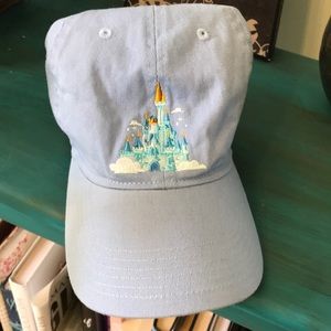 NWOT light blue Disney Parks castle hat